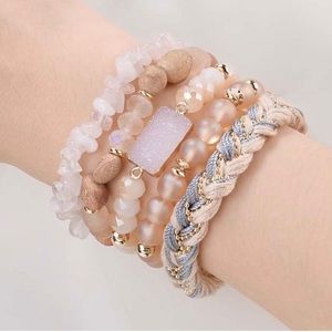 Pink Bracelet Stack - Set of 5 NWT